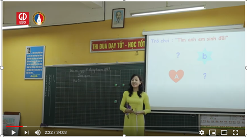 Bài dạy minh họa SGK Tiếng Việt 1 – Bài: Chữ cái g, h, i, k, l, m; G, H, I, K, L, M - Tiết 1 do cô giáo Đỗ Thị Hoàng Mai thực hiện.